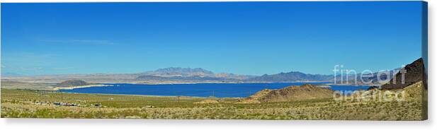 Lake Meade Canvas Print featuring the photograph Lake Meade Nevada by Dejan Jovanovic