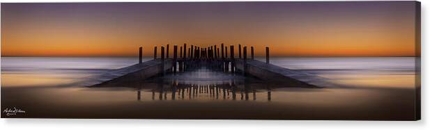 Jetty Canvas Print featuring the photograph F O R E S T by Andrew Dickman