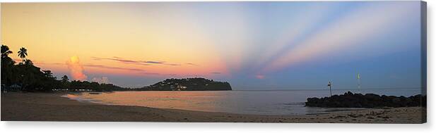 St Lucia Canvas Print featuring the photograph Panoramic 4- St lucia by Chester Williams