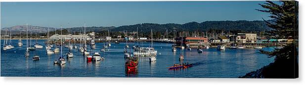 Panoramic Canvas Print featuring the photograph Monterey Day by Derek Dean