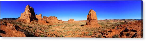 Arches National Park Canvas Print featuring the photograph Arches National Park by Raul Rodriguez