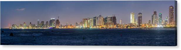 Downtown District Canvas Print featuring the photograph View Of The Town From Jaffa #2 by Maremagnum