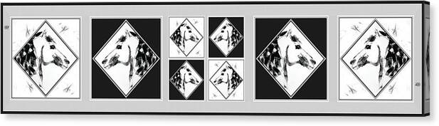 Horse Canvas Print featuring the digital art Checkmate by Donna Bernstein