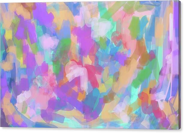 Abstract Canvas Print featuring the painting Fantasia in Open G by Naomi Jacobs