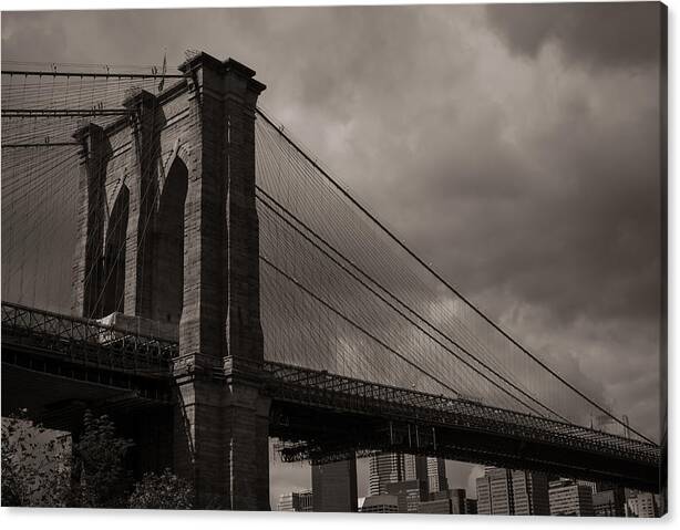 Brooklyn Bridge Canvas Print featuring the photograph Brooklyn Bridge by Gary Deck