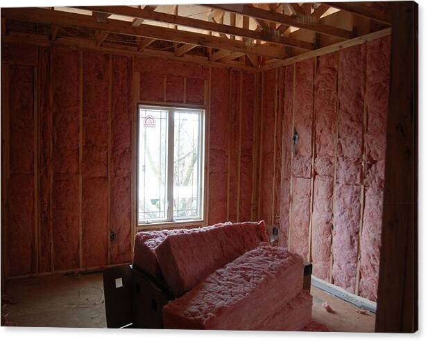 Insulation Canvas Print featuring the photograph Insulation Pro by Ee Photography