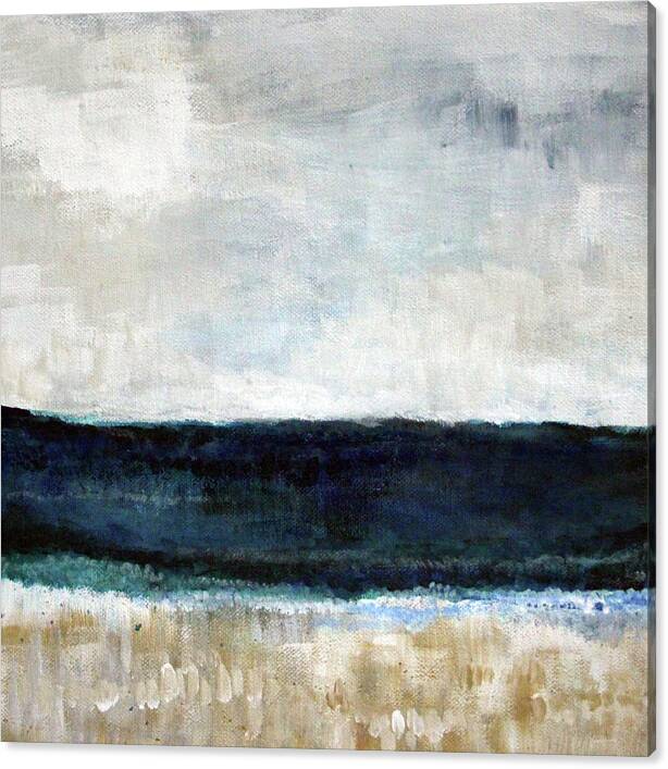 Beach- abstract painting by Linda Woods