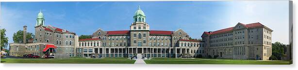 Immaculata University Canvas Print featuring the digital art Immaculata University by Georgia Clare