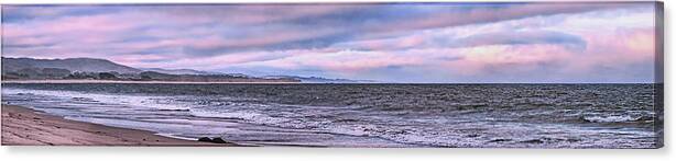 Beach Canvas Print featuring the photograph Sunrise Over Half Moon Bay by Lucy VanSwearingen