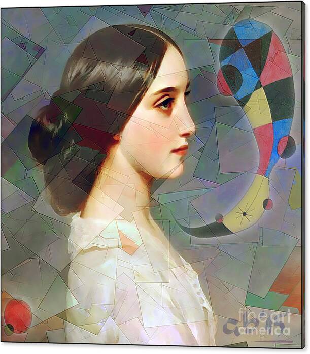 Portraits Canvas Print featuring the painting Venita by Ante Barisic