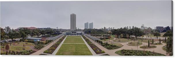 Hermann Park Canvas Print featuring the photograph Top of the Park by Joshua House
