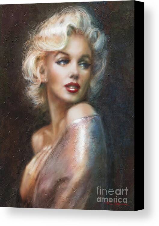 Marilyn Ww Soft Canvas Print / Canvas Art by Theo Danella