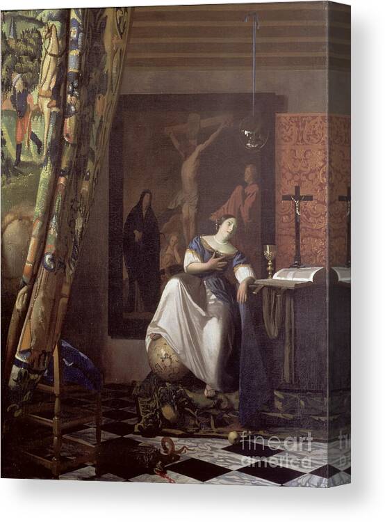Allegory Of The Faith Canvas Print / Canvas Art by Jan Vermeer