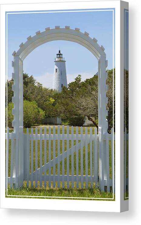 North Carolina Canvas Print featuring the photograph Ocracoke Island Lighthouse by Mike McGlothlen