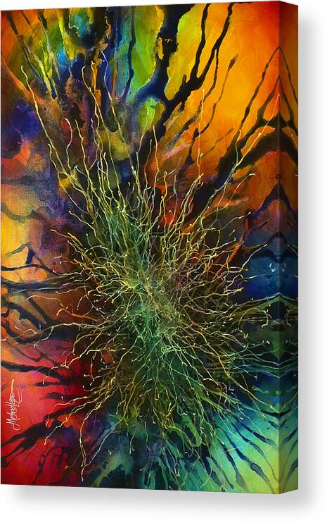 Abstract Canvas Print featuring the painting ' Utopia' by Michael Lang