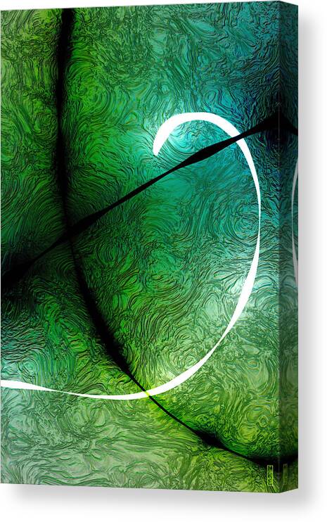 Abstract Canvas Print featuring the digital art 021515 Positive Negative Light by Matthew Lindley