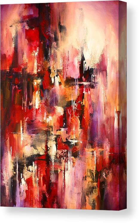 Abstract Canvas Print featuring the painting ' Visions' #1 by Michael Lang