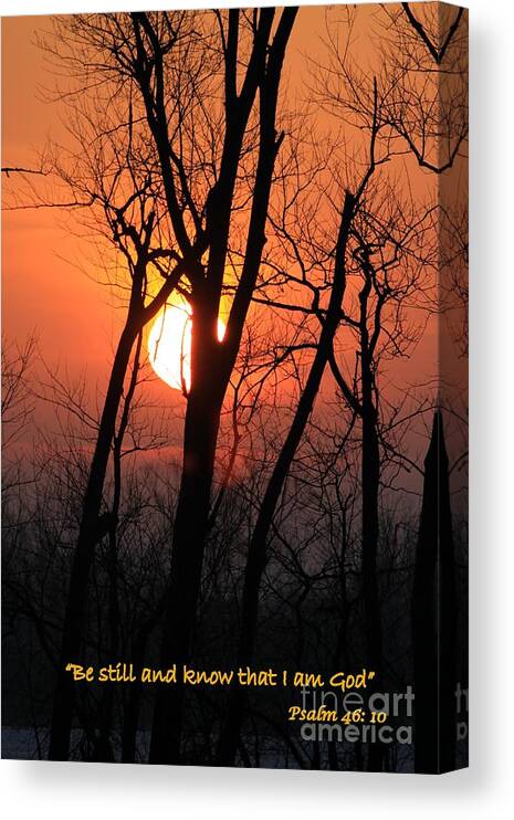 Sunrise Canvas Print featuring the photograph Be Still #1 by Rick Rauzi