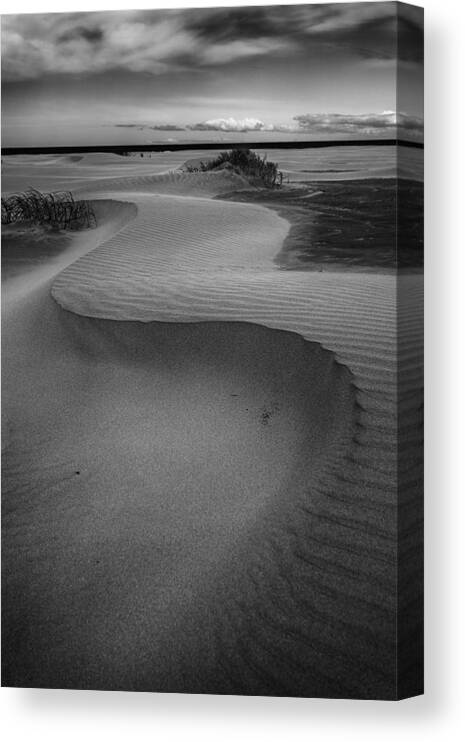 Benone Canvas Print featuring the photograph Benone Curves by Nigel R Bell