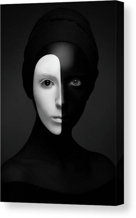 Yin-yang Canvas Print featuring the photograph Black Renaissance #1 by Alex Malikov