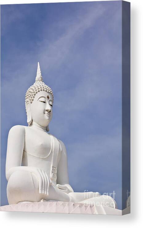 Thailand Canvas Print featuring the photograph Buddha statue #1 by Tosporn Preede