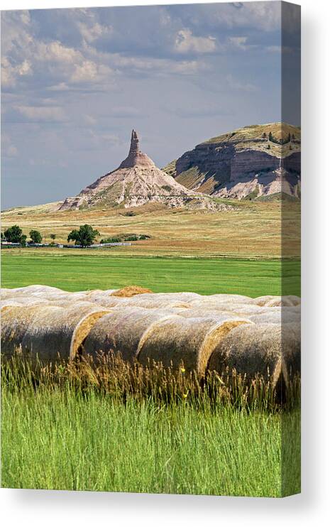 Chimney Rock Canvas Print featuring the photograph Chimney Rock #1 by Jim West