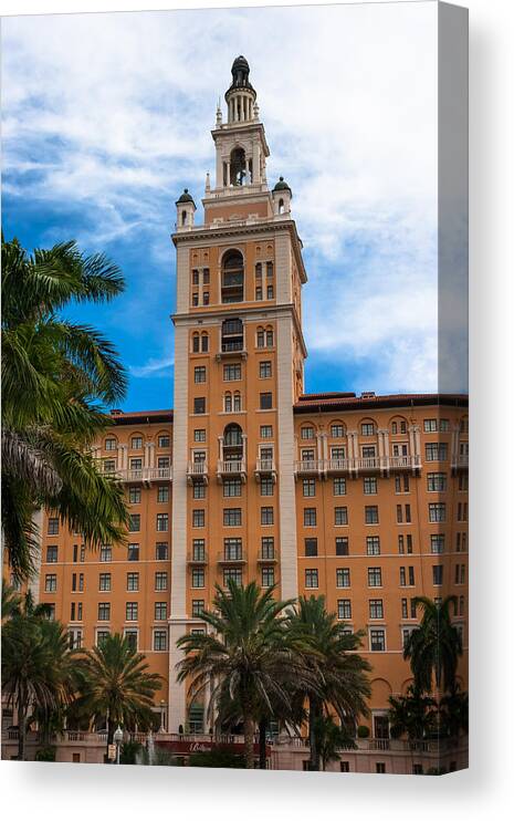 1926 Canvas Print featuring the photograph Coral Gables Biltmore Hotel by Ed Gleichman