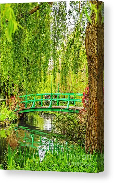 Travel Canvas Print featuring the photograph Giverny Spring Greens by Elvis Vaughn