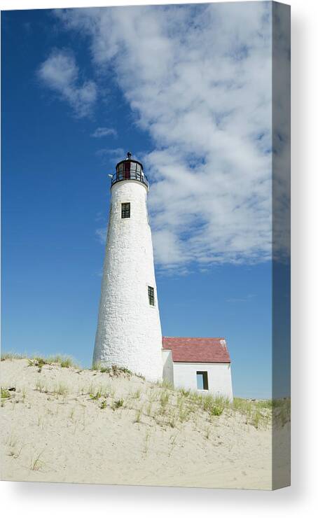 Tranquility Canvas Print featuring the photograph Great Point Lighthouse, Nantucket #1 by Nine Ok