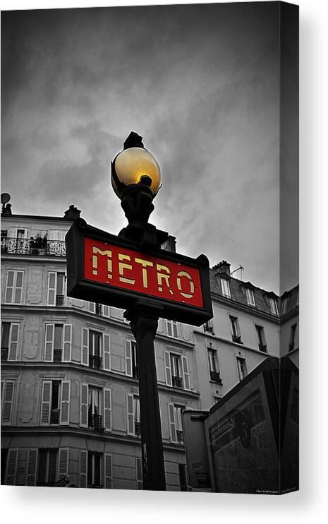 Metro Canvas Print featuring the photograph Metro #1 by Ryan Wyckoff