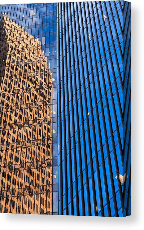 Architecture Canvas Print featuring the photograph Reflections #1 by Raul Rodriguez