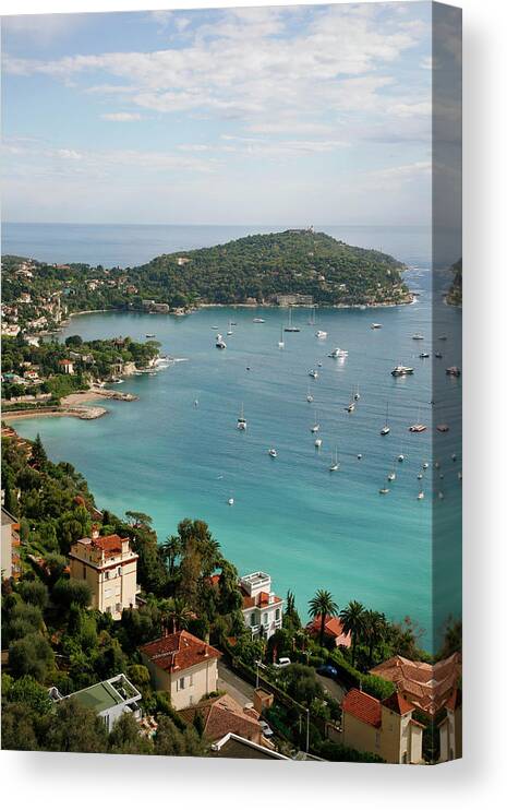 View Of Villefranche Sur Mer, Canvas Print / Canvas Art Yadid Levy - Pixels Prints