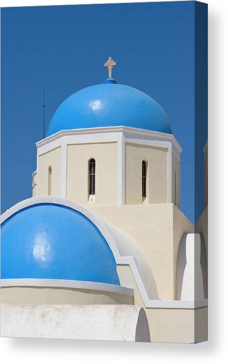 Architecture Canvas Print featuring the photograph Greece, Santorini, Thira, Oia #13 by Jaynes Gallery