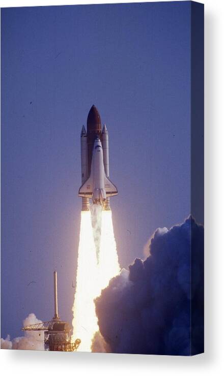 Retro Images Archive Canvas Print featuring the photograph Space Shuttle Challenger #13 by Retro Images Archive