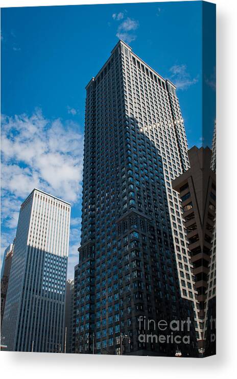 Chicago Downtown Canvas Print featuring the photograph Chicago Downtown by Dejan Jovanovic
