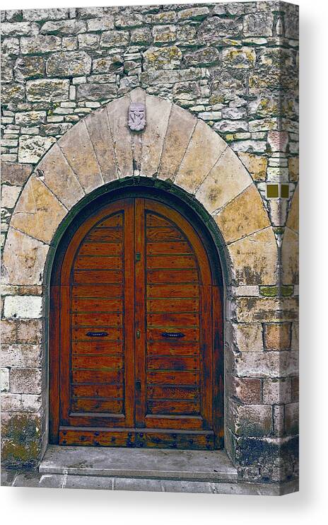 Arch Canvas Print featuring the photograph Door #2 by Gkuna
