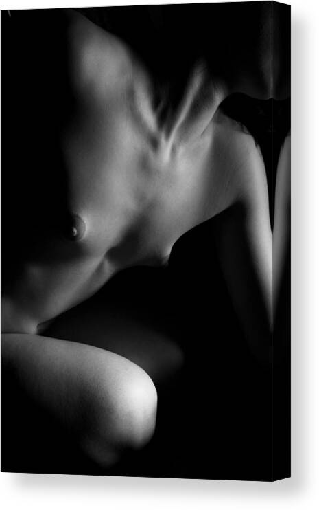 Breasts Canvas Print featuring the photograph Figure Study #2 by Joe Kozlowski