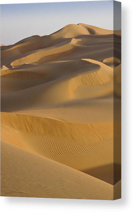 Abu Dhabi Canvas Print featuring the photograph Sensuous Curves #2 by Michele Burgess