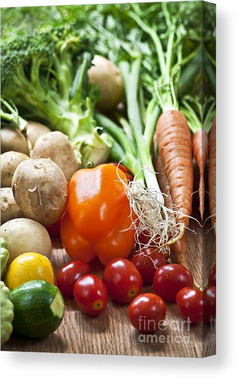 Vegetables Canvas Print featuring the photograph Vegetables 1 by Elena Elisseeva