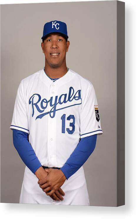 Media Day Canvas Print featuring the photograph 2014 Kansas City Royals Photo Day by Robert Binder