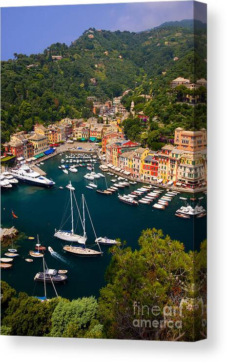 Portofino Canvas Print featuring the photograph Portofino #1 by Brian Jannsen