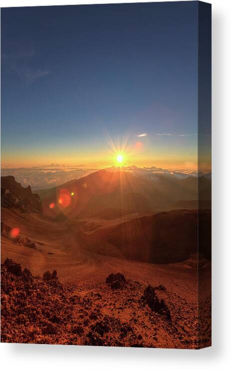 Tranquility Canvas Print featuring the photograph Usa, Hawaii, Maui, Haleaka National Park #3 by Michele Falzone