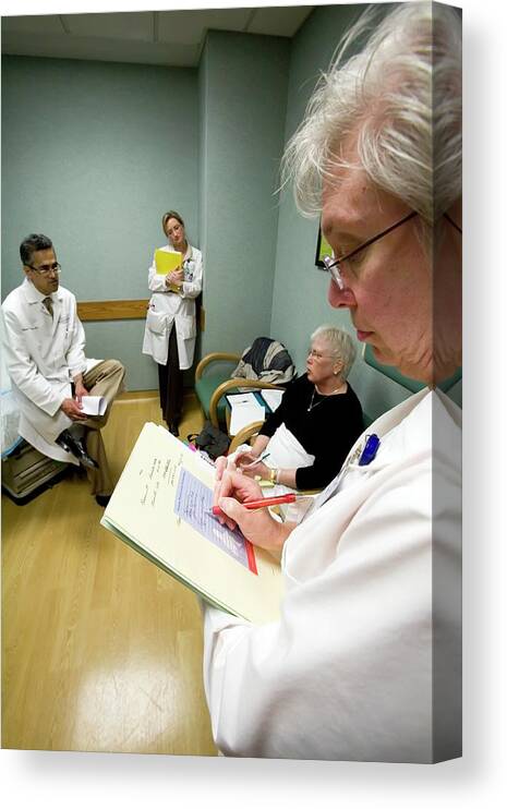 Human Canvas Print featuring the photograph Cancer Research #33 by Jim West