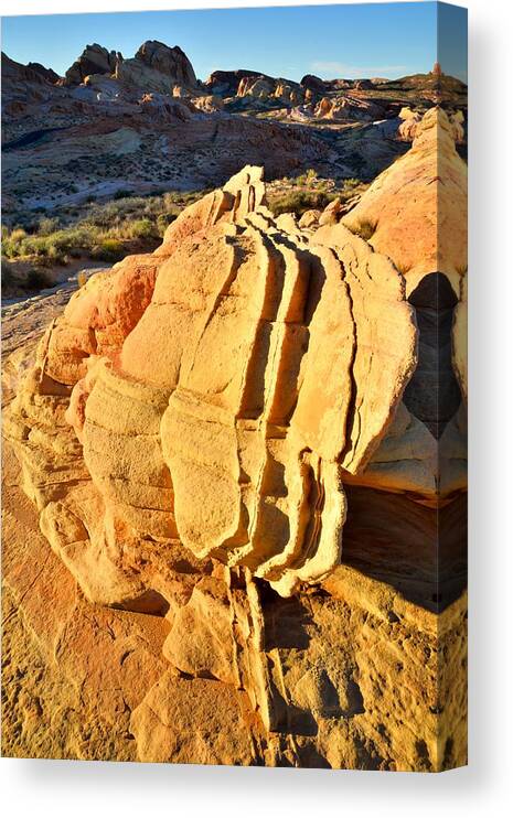 Valley Of Fire State Park Canvas Print featuring the photograph Valley of Fire #10 by Ray Mathis