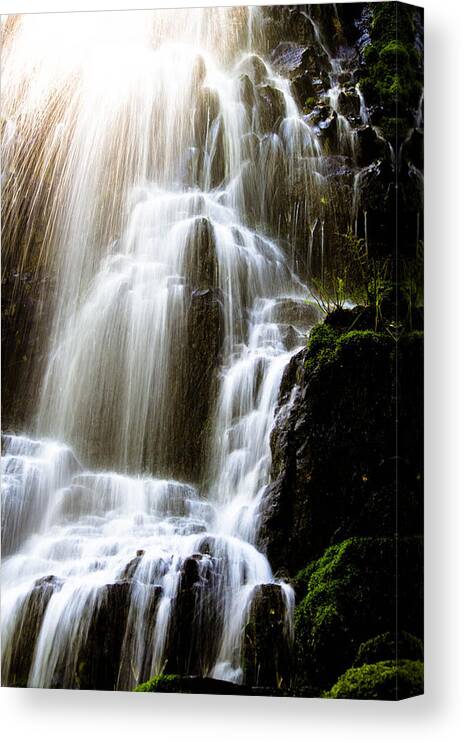 Waterfalls Canvas Print featuring the photograph Fairy Falls by Patricia Babbitt