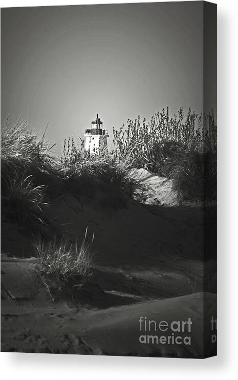 Lighthouse Canvas Print featuring the photograph No Title #4 by Randall Cogle