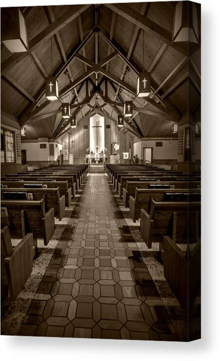 Calvary Lutheran Church Canvas Print featuring the photograph Mount Calvary Lutheran Church by Amanda Stadther