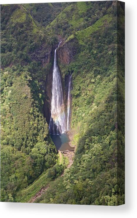 Paradise Canvas Print featuring the photograph Kauai Waterfall #12 by Steven Lapkin