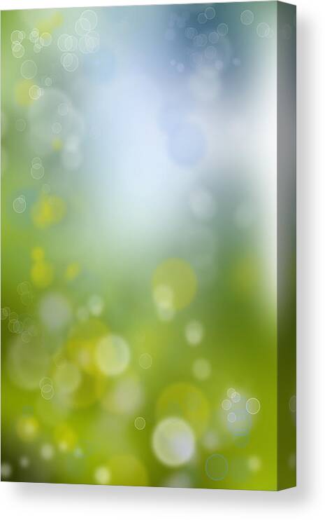 Abstract Canvas Print featuring the photograph Abstract circles 47 by Les Cunliffe