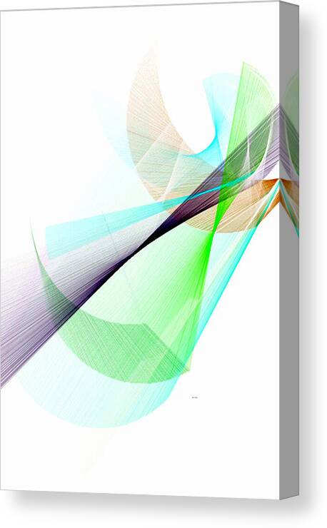 Abstract Art Canvas Print featuring the digital art Color Symphony #7 by Rafael Salazar